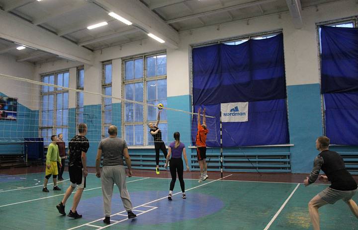 Товарищеский матч по волейболу